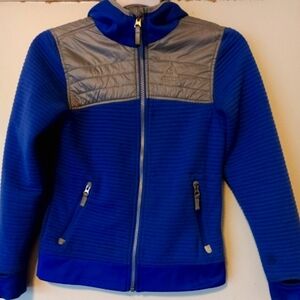 Gerry Textured Fleece Hooded Jacket w/zipper pockets